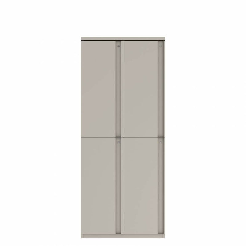 Prime™ 72"H Double Column Locker, Two Rows, 30"W x 18"D, Full Pull Doors - Left Opening