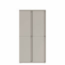 Prime™ 72"H Double Column Locker, Two Rows, 36"W x 18"D, Full Pull Doors - Left Opening