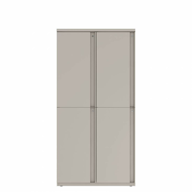 Prime™ 72"H Double Column Locker, Two Rows, 36"W x 18"D, Full Pull Doors - Left Opening