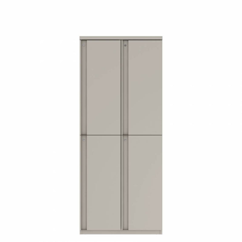 Prime™ 72"H Double Column Locker, Two Rows, 30"W x 18"D, Full Pull Doors - Right Opening