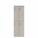 Prime™ 72"H Double Column Locker, Two Rows, 24"W x 18"D, Flat Metal Doors - Right Opening
