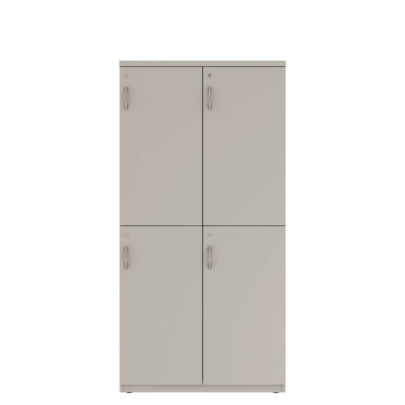 Prime™ 72"H Double Column Locker, Two Rows, 36"W x 18"D, Flat Metal Doors - Right Opening