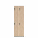 Prime™ 72"H Double Column Locker, Two Rows, 24"W x 18"D, Laminate Doors - Right Opening