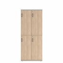 Prime™ 72"H Double Column Locker, Two Rows, 30"W x 18"D, Laminate Doors - Right Opening