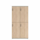 Prime™ 72"H Double Column Locker, Two Rows, 36"W x 18"D, Laminate Doors - Right Opening