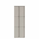 Prime™ 72"H Double Column Locker, Three Rows, 24"W x 18"D, Full Pull Doors - Left Opening