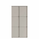 Prime™ 72"H Double Column Locker, Three Rows, 36"W x 18"D, Full Pull Doors - Left Opening