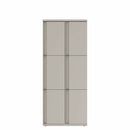 Prime™ 72"H Double Column Locker, Three Rows, 30"W x 18"D, Full Pull Doors - Right Opening
