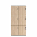 Prime™ 72"H Double Column Locker, Three Rows, 36"W x 18"D, Laminate Doors - Left Opening