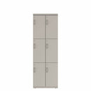 Prime™ 72"H Double Column Locker, Three Rows, 24"W x 18"D, Flat Metal Doors - Right Opening