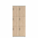 Prime™ 72"H Double Column Locker, Three Rows, 30"W x 18"D, Laminate Doors - Right Opening