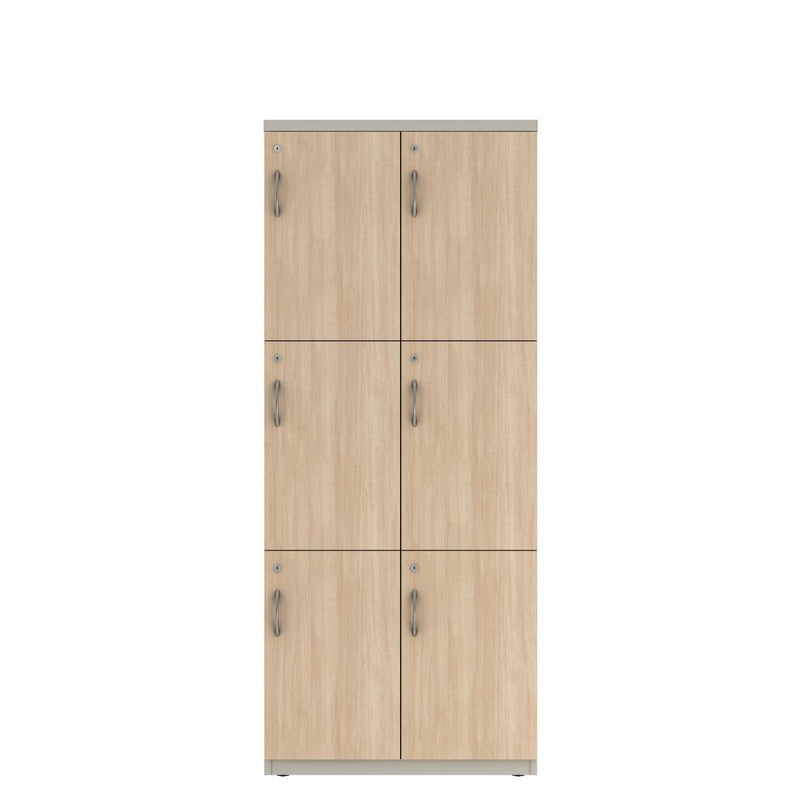 Prime™ 72"H Double Column Locker, Three Rows, 30"W x 18"D, Laminate Doors - Right Opening