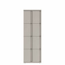 Prime™ 72"H Double Column Locker, Four Rows, 24"W x 18"D, Full Pull Doors - Left Opening