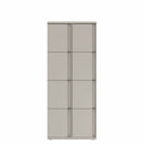 Prime™ 72"H Double Column Locker, Four Rows, 30"W x 18"D, Full Pull Doors - Left Opening