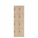 Prime™ 72"H Double Column Locker, Four Rows, 24"W x 18"D, Laminate Doors - Right Opening