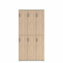 Prime™ 72"H Triple Column Locker, Two Rows, 36"W x 18"D, Laminate Doors - Right Opening