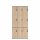 Prime™ 72"H Triple Column Locker, Three Rows, 36"W x 18"D, Laminate Doors - Left Opening