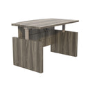 Aberdeen® Height-Adjustable Desk, Bow Front with Base, 72" W