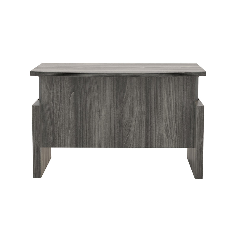Aberdeen® Height-Adjustable Desk, Bow Front with Base, 72" W