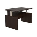 Aberdeen® Height-Adjustable Desk, Bow Front with Base, 72" W