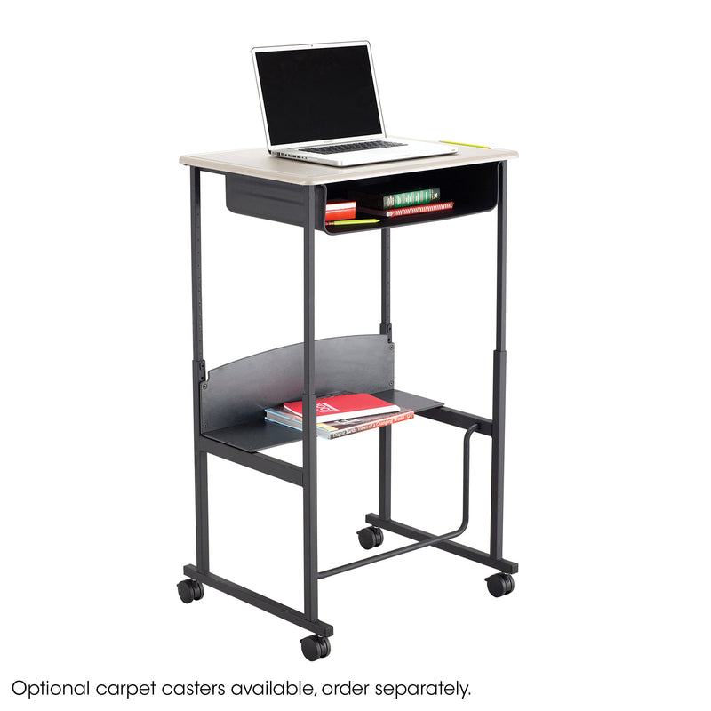 AlphaBetter® Desk, 28 x 20" Premium or Dry Erase Top, Book Box and Swinging Footrest Bar