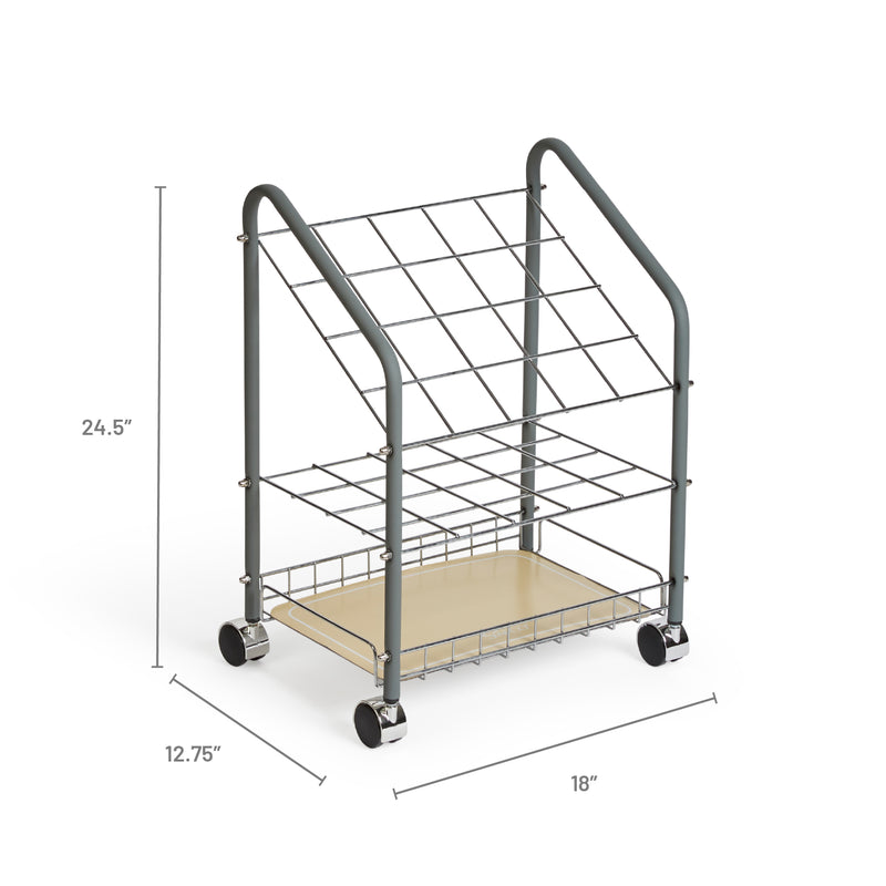 Tubular Steel Wire Roll File, 20 Compartment