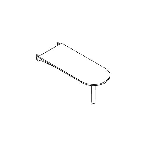 Maytrix™ Peninsula, 71"L x 30"W with T-mold Edge
