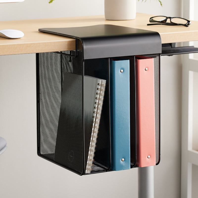 Onyx™ Mesh Solid Top Vertical Hanging Storage