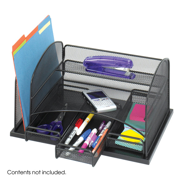 Onyx™ Steel Mesh Organizer With 3 Drawers