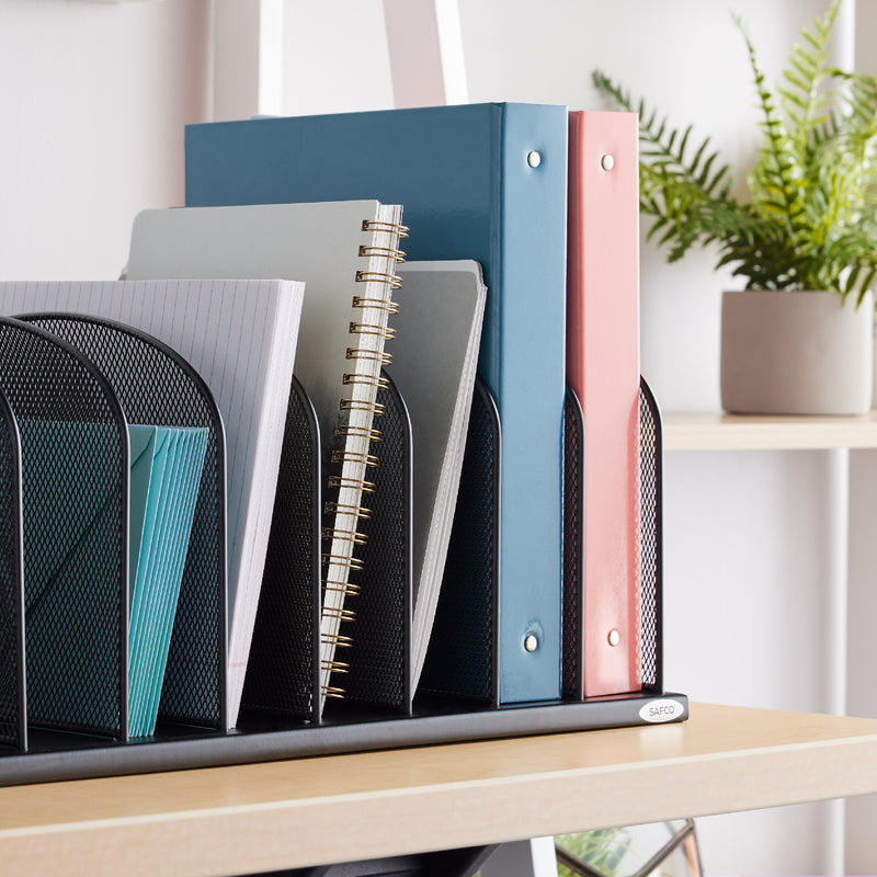 Onyx™ Mesh Desk Organizer 8 Upright Sections