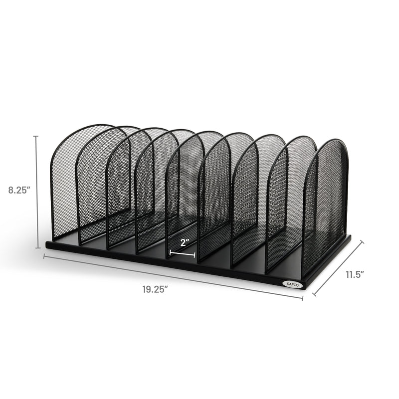 Onyx™ Mesh Desk Organizer 8 Upright Sections