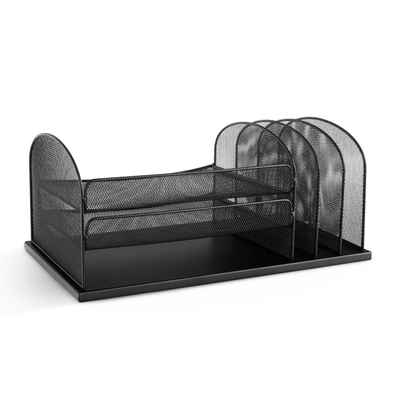 Onyx™ Mesh Desk Organizer 3 Horizontal/3 Upright sections