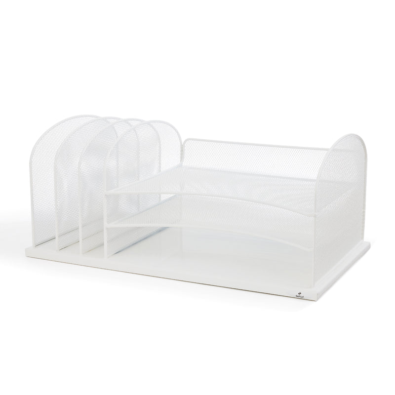 Onyx™ Mesh Desk Organizer 3 Horizontal/3 Upright sections