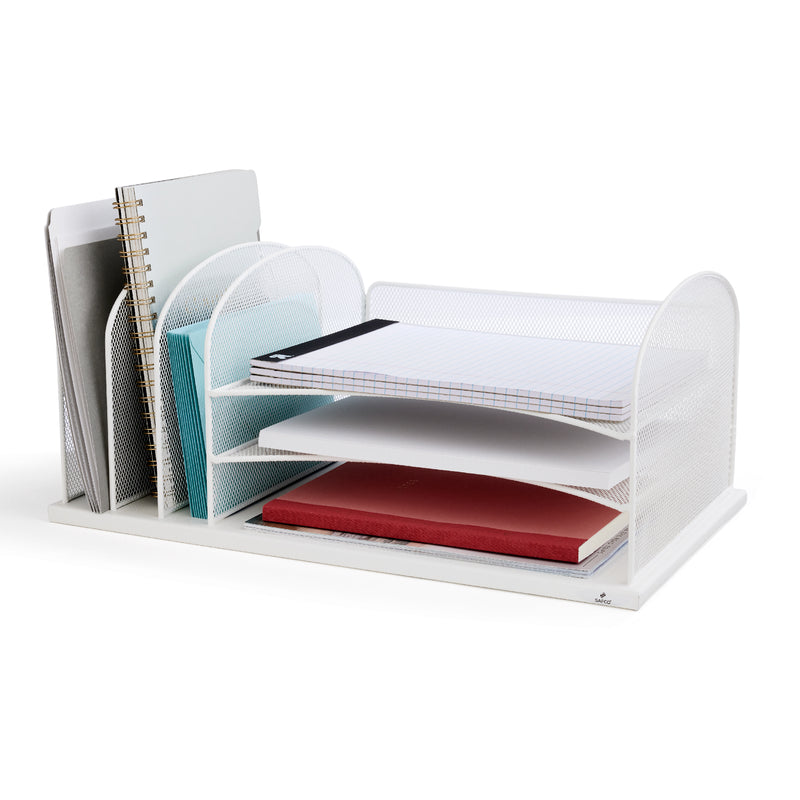 Onyx™ Mesh Desk Organizer 3 Horizontal/3 Upright sections