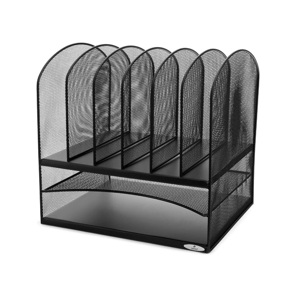 Onyx™ Mesh Desk Organizer 2 Horizontal/6 Upright Sections