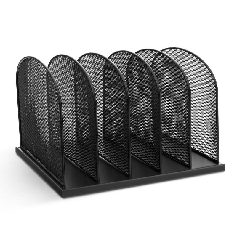 Onyx™ Mesh Desk Organizer 5 Upright Sections