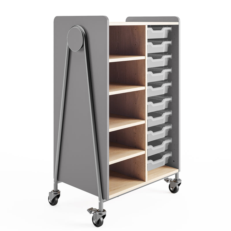 Whiffle Typical 2 Double 48”, Totes & Single Shelves, No Doors