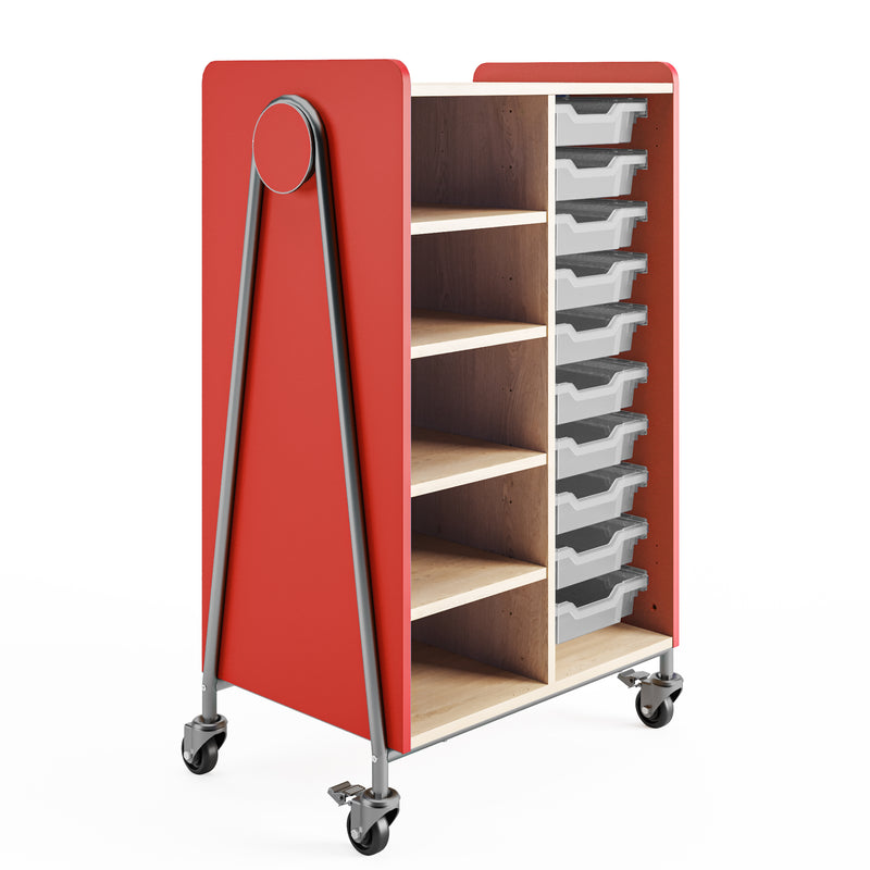 Whiffle Typical 2 Double 48”, Totes & Single Shelves, No Doors