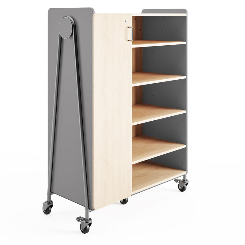 Whiffle Typical 4 Triple 60”, Totes & Double Shelves, Left Double Door