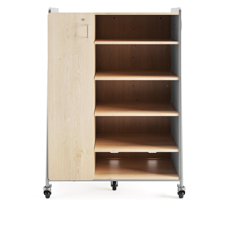 Whiffle Typical 4 Triple 60”, Totes & Double Shelves, Left Double Door