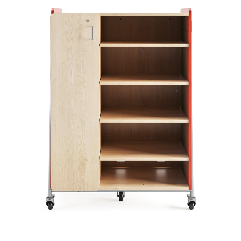 Whiffle Typical 4 Triple 60”, Totes & Double Shelves, Left Double Door