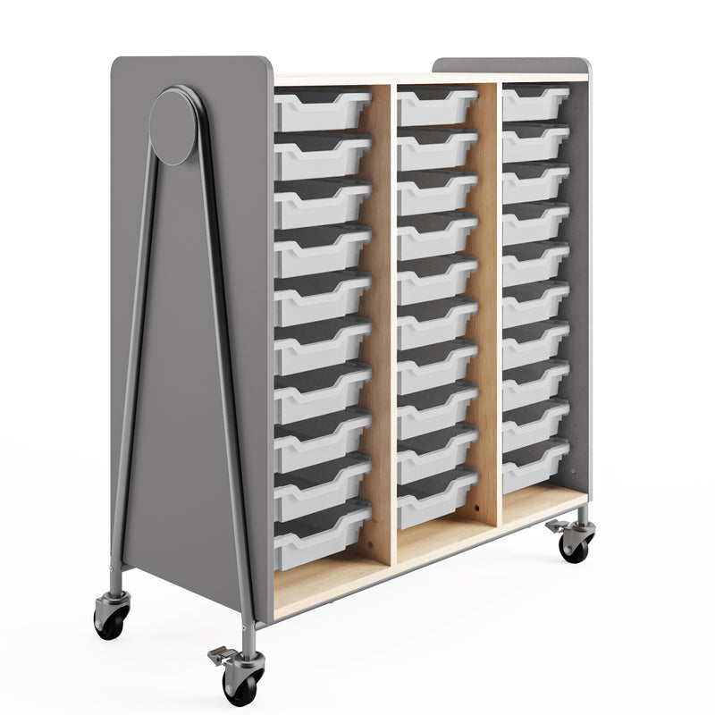 Whiffle Typical 10 Triple Column 48", Totes, No Doors