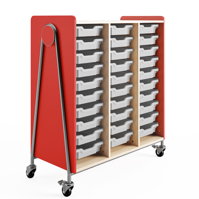 Whiffle Typical 10 Triple Column 48", Totes, No Doors