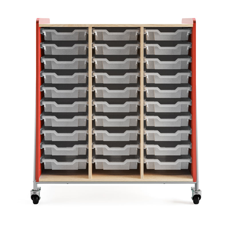 Whiffle Typical 10 Triple Column 48", Totes, No Doors