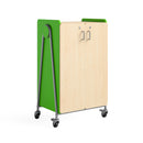 Whiffle Typical 14 Double Column 48" Totes & Single Shelves, Two Double Doors