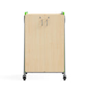 Whiffle Typical 14 Double Column 48" Totes & Single Shelves, Two Double Doors