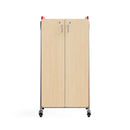 Whiffle Typical 15 Double Column 60" Totes & Single Shelves, Two Double Doors