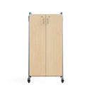 Whiffle Typical 15 Double Column 60" Totes & Single Shelves, Two Double Doors