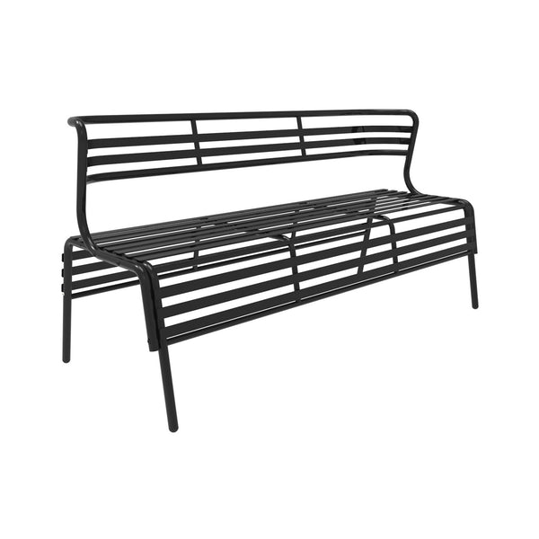 CoGo™ Steel Outdoor/Indoor Bench With Back