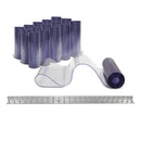 Aleco Clear-Flex II 3'x7' Smooth Strip Door Kit w/ MaxBullet Angle Aluminum Hardware